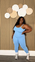 LIGHT BLUE OPEN BACK JUMPSUIT